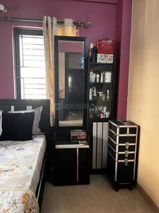 Bedroom Image of 1025 Sq.ft 2 BHK Apartment / Flat for rent in Unimark Srijan Heritage Enclave, Kaikhali Kolkata for Rs. 34000