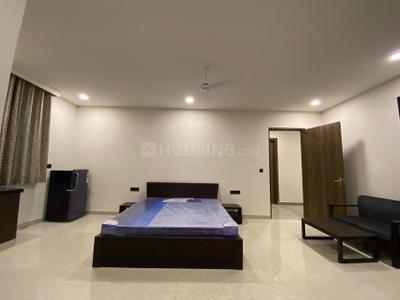 Bedroom Image of 600 Sq.ft 1 RK Studio for rent in Gopalpura Jaipur for Rs. 20000