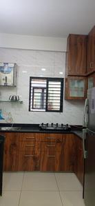 Kitchen Image of 800 Sq.ft 2 BHK Apartment / Flat for rent in Vadsar Vadodara for Rs. 19000