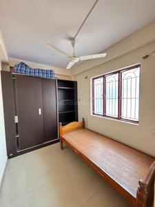 Bedroom Image of 350 Sq.ft 1 BHK Builder Floor for rent in New Tippasandra Bengaluru for Rs. 15000