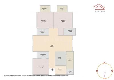 Image of 2082 Sq.ft 3 BHK Apartment / Flat for sale in Pashmina Waterfront by Pashmina Developers, K R Puram, Bengaluru for Rs. 26900000