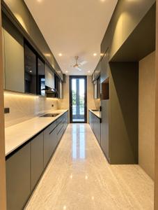 Kitchen Image of 910 Sq.ft 3 BHK Builder Floor for sale in Aakriti Infra Luxury Apartment 3, Najafgarh New Delhi for Rs. 6800000