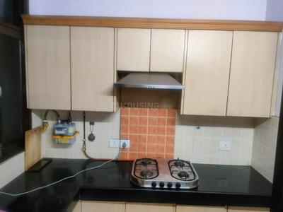 Kitchen Image of 1350 Sq.ft 2 BHK Builder Floor for rent in Yusuf Sarai New Delhi for Rs. 60000
