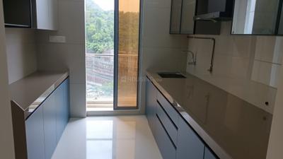 Kitchen Image of 550 Sq.ft 1 BHK Apartment / Flat for rent in Unique Vistas, Thane West Thane for Rs. 30000