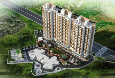 Image of 591 Sq.ft 1 BHK Apartment / Flat for sale in Dynamic Crest Phase I Rimo Everest, Khidkali, Thane for Rs. 4350000