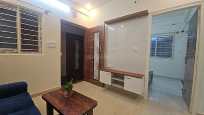 Living Room Image of 850 Sq.ft 1 BHK Apartment / Flat for rent in BTM Layout 2nd Stage Bengaluru for Rs. 28000