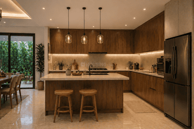 Kitchen Image of 1500 Sq.ft 3 BHK Independent House for sale in Amalanagar Thrissur for Rs. 8600000