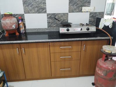 Kitchen Image of 1500 Sq.ft 1 BHK Builder Floor for rent in Ghatlodiya Ahmedabad for Rs. 11500