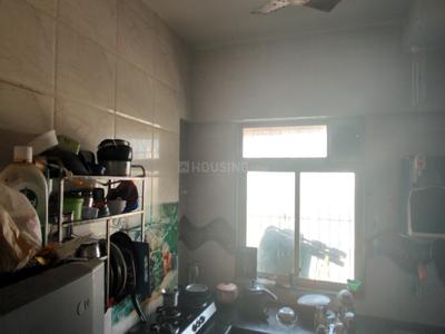 Kitchen Image of 380 Sq.ft 1 BHK Builder Floor for rent in Kripa Serene, Vikhroli East Mumbai for Rs. 33000