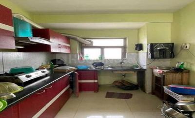 Kitchen Image of 1555 Sq.ft 3 BHK Apartment / Flat for sale in TATA Eden Court, New Town Kolkata for Rs. 14500000