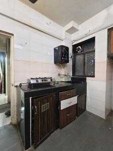 Kitchen Image of 550 Sq.ft 1 BHK Apartment / Flat for rent in Kalwa Thane for Rs. 18000
