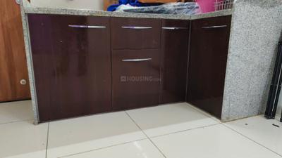 Kitchen Image of 400 Sq.ft 1 RK Apartment / Flat for rent in Godrej Vanaangan, Jagatpur Ahmedabad for Rs. 15000