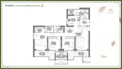 Image of 2659 Sq.ft 4 BHK Apartment / Flat for sale in Godrej Vrikshya, Sector 103, Gurgaon for Rs. 42544000