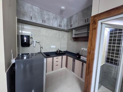 Kitchen Image of 650 Sq.ft 1 BHK Apartment / Flat for rent in Kadubeesanahalli Bengaluru for Rs. 32000