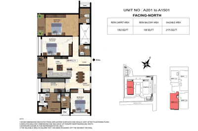 Image of 2601 Sq.ft 4 BHK Apartment / Flat for sale in TVS Emerald Luxor, Anna Nagar, Chennai for Rs. 44400000