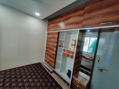 Bedroom Image of 666 Sq.ft 1 BHK Apartment / Flat for rent in Kalp Capitol Flora And Capitol Icon, Sargasan Gandhinagar for Rs. 20500