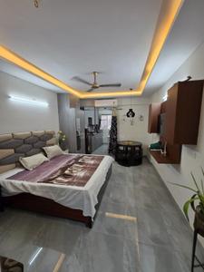 Bedroom Image of 550 Sq.ft 1 RK Builder Floor for rent in Ramesh Nagar New Delhi for Rs. 16500