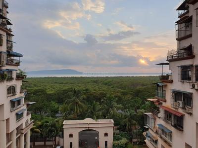Balcony Image of 1775 Sq.ft 3 BHK Apartment / Flat for rent in Sea Breeze Tower, Sector 16 A Navi Mumbai for Rs. 95000