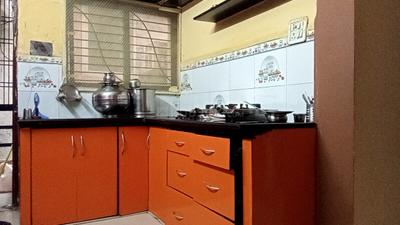 Kitchen Image of 1250 Sq.ft 3 BHK Apartment / Flat for sale in Sudama Nagar Indore for Rs. 5500000