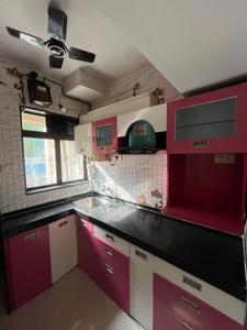 Kitchen Image of 650 Sq.ft 2 BHK Apartment / Flat for rent in Kashish Park Tower, Dharamveer Nagar Thane for Rs. 38000