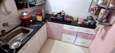 Kitchen Image of 600 Sq.ft 2 BHK Apartment / Flat for sale in Shree Shyamal Avenue, Bhayli Vadodara for Rs. 2600000