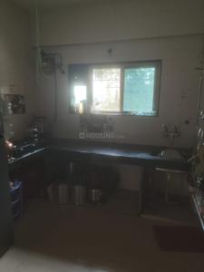 Kitchen Image of 635 Sq.ft 1 BHK Apartment / Flat for rent in Spine Road Pune for Rs. 18000