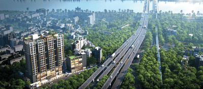 Image of 1300 Sq.ft 3 BHK Apartment / Flat for sale in Orbit Dakshini, Baranagar, Kolkata for Rs. 14625000