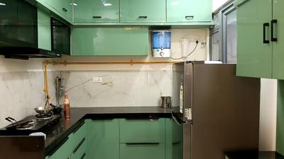 Kitchen Image of 1550 Sq.ft 3 BHK Apartment / Flat for rent in Adani Amogha, Shantigram Ahmedabad for Rs. 53000