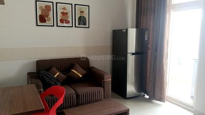Living Room Image of 700 Sq.ft 1 BHK Apartment / Flat for rent in Nagavara Bengaluru for Rs. 30000