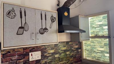 Kitchen Image of 700 Sq.ft 1 BHK Builder Floor for rent in Sector 57 Gurgaon for Rs. 25000