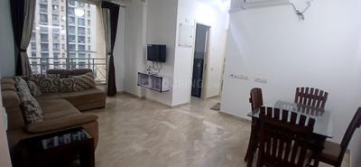 Living Room Image of 630 Sq.ft 1 BHK Apartment / Flat for rent in Hiranandani Fedora, Hiranandani Estate Thane for Rs. 40000