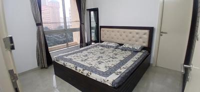 Bedroom Image of 630 Sq.ft 1 BHK Apartment / Flat for rent in Hiranandani Fedora, Hiranandani Estate Thane for Rs. 40000