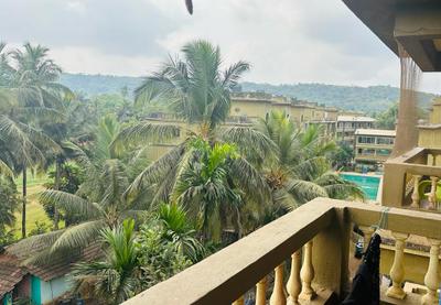 Balcony Image of 1500 Sq.ft 1 BHK Apartment / Flat for rent in  Tropical Dreams, Siolim Goa for Rs. 25000