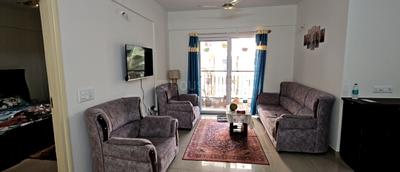 Living Room Image of 1380 Sq.ft 3 BHK Apartment / Flat for rent in SNN Raj Serenity Phase 2, Akshayanagar Bengaluru for Rs. 46000