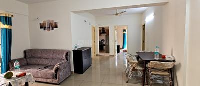 Living Room Image of 1380 Sq.ft 3 BHK Apartment / Flat for rent in SNN Raj Serenity Phase 2, Akshayanagar Bengaluru for Rs. 46000