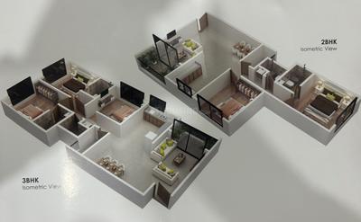 Image of 1500 Sq.ft 3 BHK Apartment / Flat for sale in Savedi, Ahmednagar for Rs. 8300000
