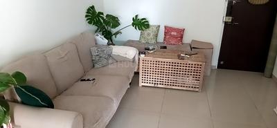 Living Room Image of 854 Sq.ft 2 BHK Apartment / Flat for sale in Karan Rhea, Wadgaon Sheri Pune for Rs. 7500000