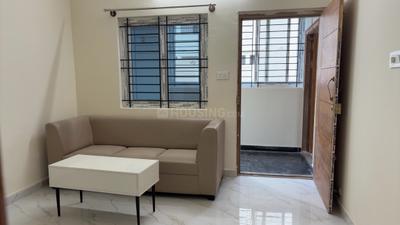 Living Room Image of 600 Sq.ft 1 BHK Apartment / Flat for rent in Nagavara Bengaluru for Rs. 30000