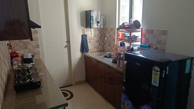 Kitchen Image of 833 Sq.ft 2 BHK Apartment / Flat for rent in Mahima Shubh Nilay, Bhankrota Jaipur for Rs. 20000