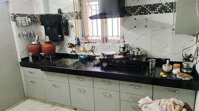 Kitchen Image of 1350 Sq.ft 3 BHK Apartment / Flat for sale in Shyamal Ahmedabad for Rs. 10100000