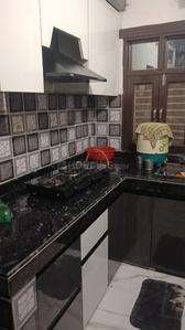 Kitchen Image of 333 Sq.ft 1 BHK Builder Floor for rent in Mahavir Enclave New Delhi for Rs. 15000