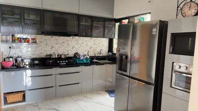 Kitchen Image of 1165 Sq.ft 3 BHK Apartment / Flat for sale in Savvy Swaraaj Sports Living, Gota Ahmedabad for Rs. 12000000