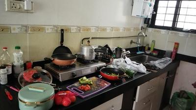 Kitchen Image of 880 Sq.ft 2 BHK Apartment / Flat for sale in Magarpatta Iris, Magarpatta City Pune for Rs. 14500000