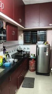 Kitchen Image of 500 Sq.ft 1 BHK Apartment / Flat for rent in Chandanagar Hyderabad for Rs. 18000