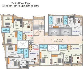 Image of 496 Sq.ft 1 BHK Apartment / Flat for sale in Pragati Revanta, Ghatkopar East, Mumbai for Rs. 9900000