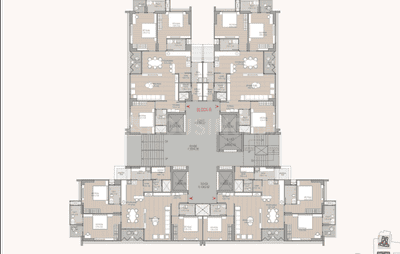 Image of 2847 Sq.ft 3 BHK Apartment / Flat for sale in Madhav Oeuvre Iconic, Bodakdev, Ahmedabad for Rs. 25300000