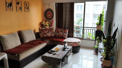 Living Room Image of 890 Sq.ft 3 BHK Apartment / Flat for sale in Swati Chrysantha, Shela Ahmedabad for Rs. 8800000
