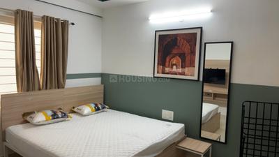 Bedroom Image of 450 Sq.ft 1 RK Apartment / Flat for rent in Hennur Bengaluru for Rs. 25000