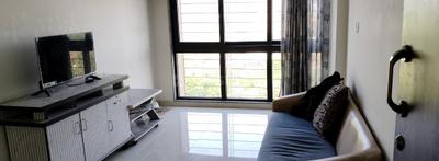 Living Room Image of 600 Sq.ft 1 BHK Apartment / Flat for rent in Queenstown Springs, Ghansoli Navi Mumbai for Rs. 43000