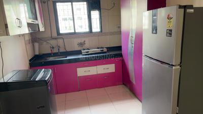 Kitchen Image of 570 Sq.ft 1 BHK Apartment / Flat for rent in Magarpatta Heliconia, Hadapsar Pune for Rs. 31000